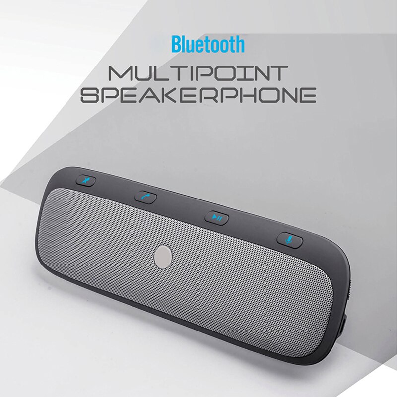Handsfree Bluetooth Carkit Zonneklep Draadloze Speakerphone Multi-point Speaker V4.2 Broadcast Call Id