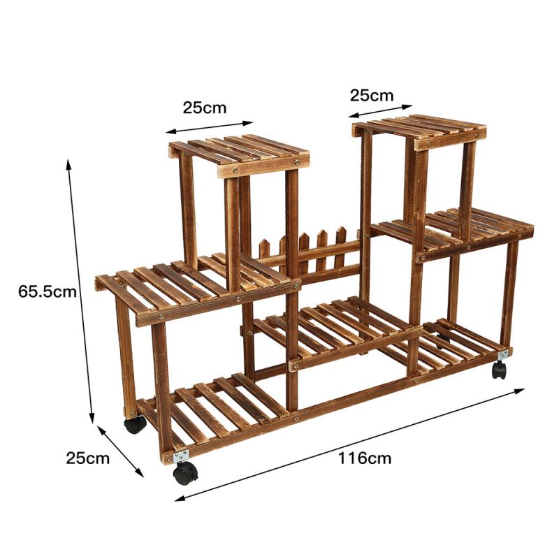 Support en bois pour plantes et bonsaï, étagère de présentation pour bonsaï chinois, fenêtre intégrée, support de Pot HWC: 1