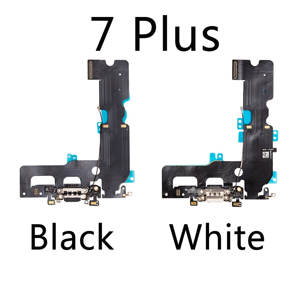 10 sztuk/partia ładowania Flex Cable dla iPhone 7 8 Plus XR XS max X USB ładowarka Port złącze dokujące z mikrofonem Flex Cable: 7 Plus Mix color
