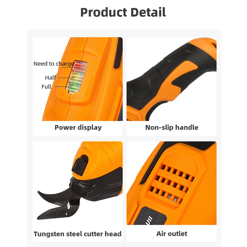 Snoerloze Elektrische Schaar Cutter Voor Stof Oplaadbare Elektrische Naaien Schaar Power Tool Cutter Voor Leer Stof Doek