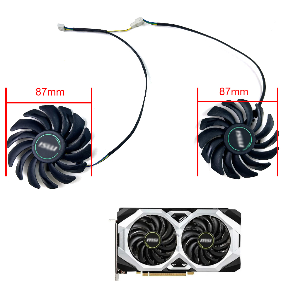 Cooling Fan 87mm PLD09210S12HH 2060S RTX2070 For MSI GeForce RTX 2070 2060 Super VENTUS XS OC Cooling Graphics Fan