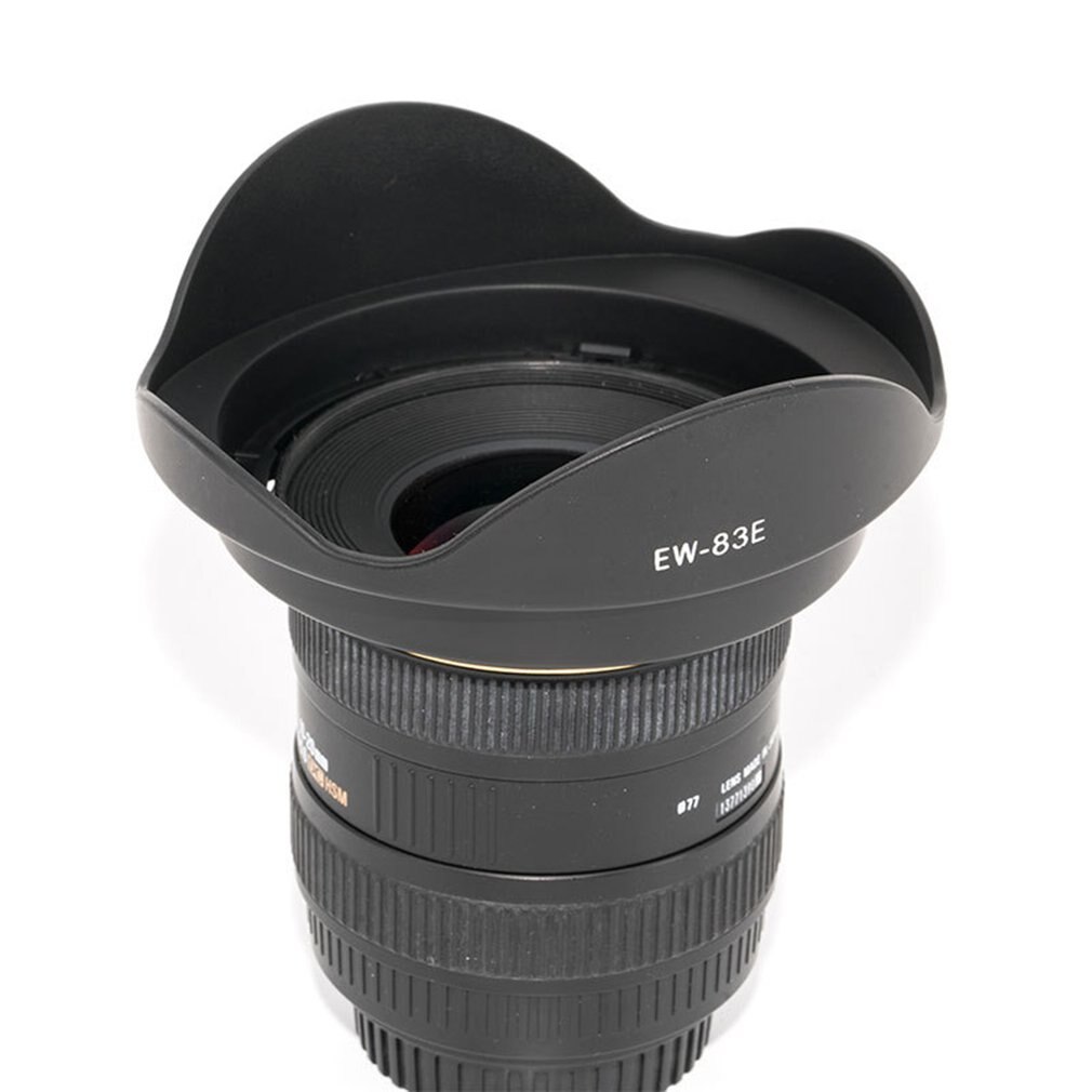 EW-83E Vervangen Zonnekap Lotus Vorm Modellen Lens Hood Cap Licht Shading Cover Zonnekap Voor Canon Camera