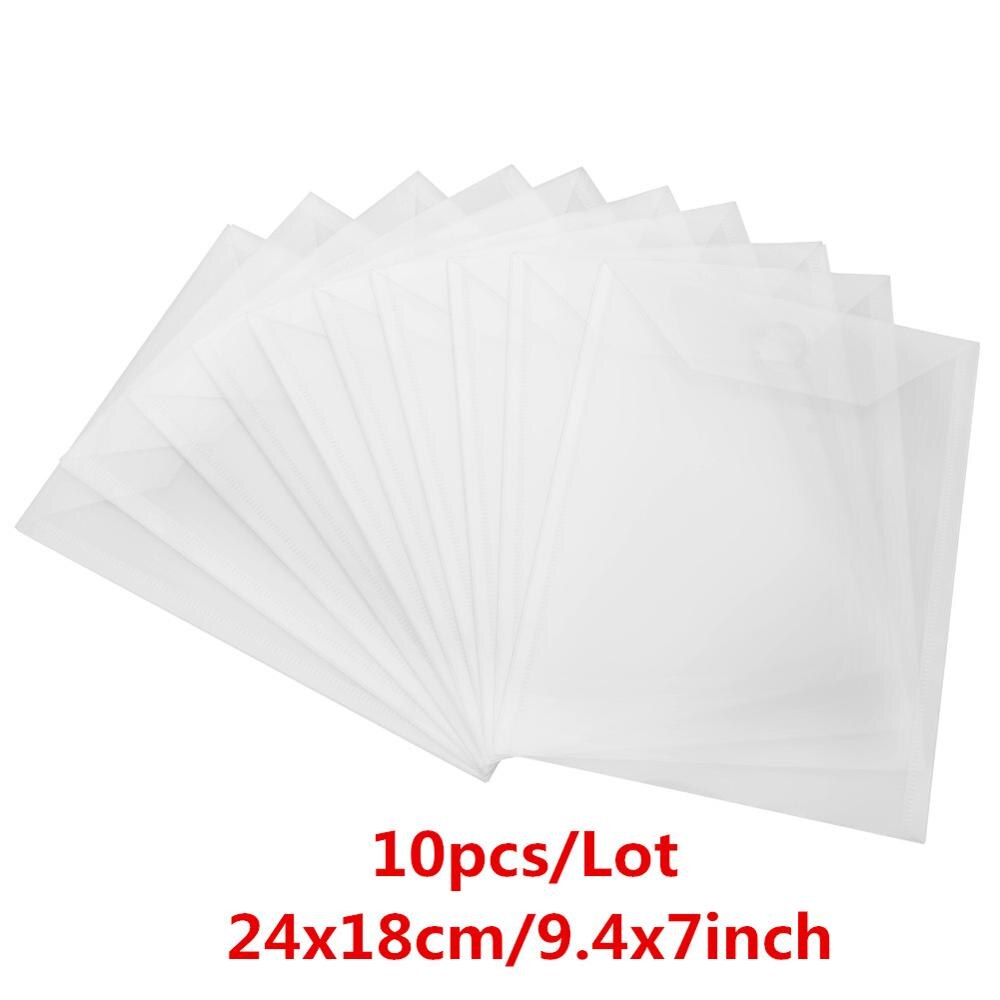 10Pcs/Set Large Die &amp; Stamp Storage Pockets PVC Plastic Sheet for DIY Scrapbooking Cards Decoration Photo Card Frame: 10pcs 7x9.4inch