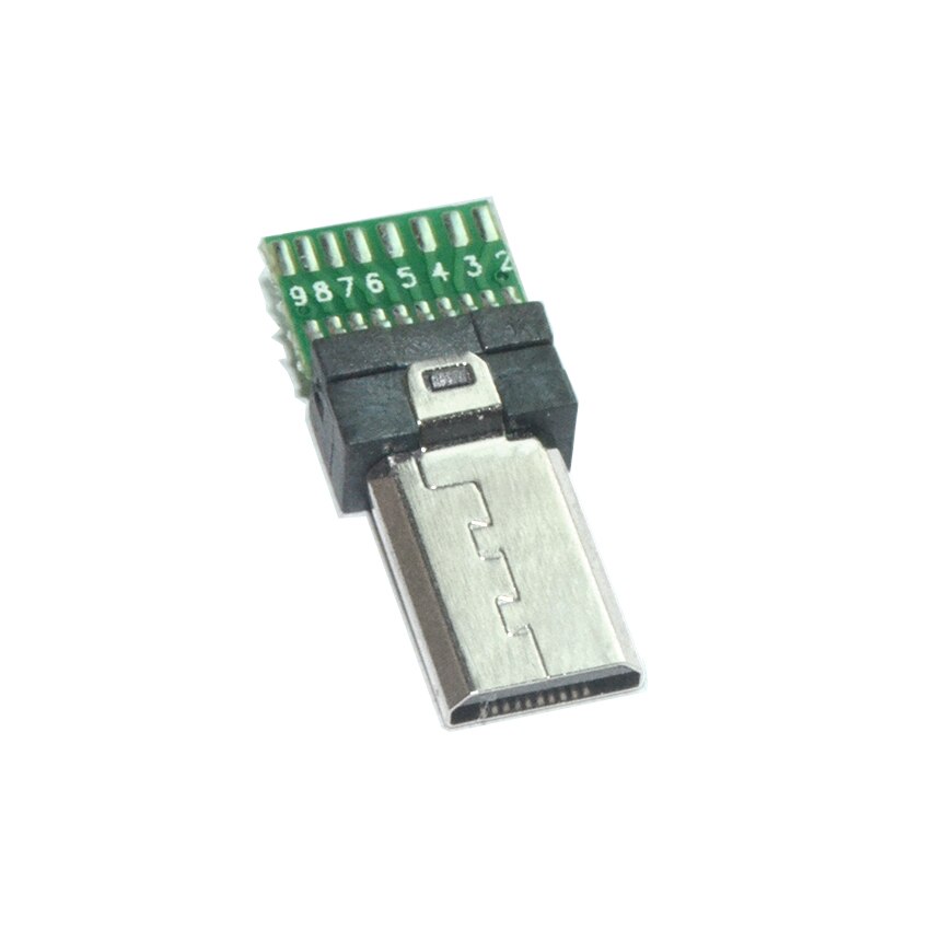 5 Pack WMZ Micro USB Connector With PCB Sony 15 Pin USB Plug Connectors 15 Pin Adapter For Sony Camera Flat Micro Mini Adapters
