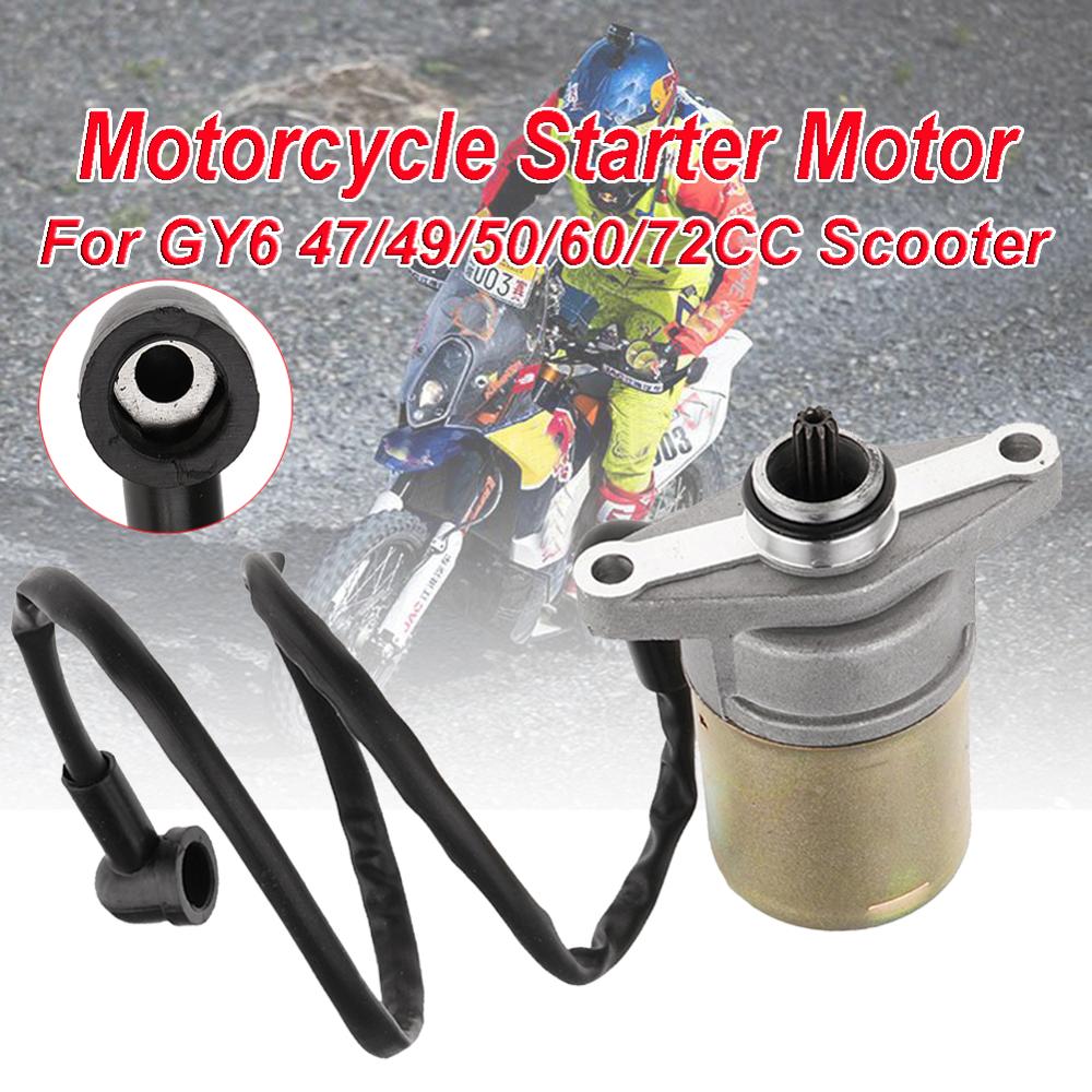 Motorcycle Starter Motor Start Motor For GY6 47/49/50/60/72CC Scooter Moped ATV Quad 139QMB GY6 Go Cart ATV Accessories