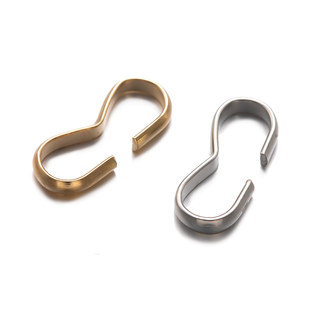 Conectores de Metal para collares, pulseras, ganchos colgantes, hebilla, suministros para fabricación de joyas, 100 piezas, 7/8/9/11/14mm