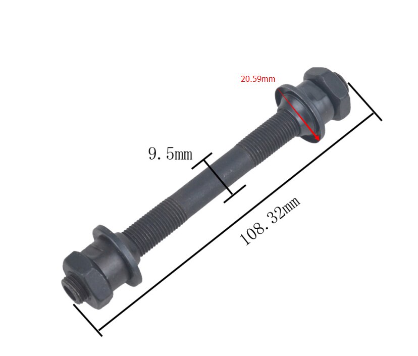 Mountain Bike Hub Shaft Hollow Shaft Bicycle Solid Shaft Front Rear Hub Axis Mountain Bike Shaft Lever