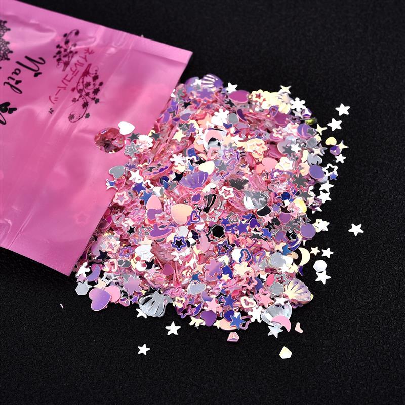 Mix Star Shell Sequin Heart Glitter Filling 10g/Pack For DIY Epoxy UV Resin Jewelry Making Decoration Supplies Resin Crafts: 07