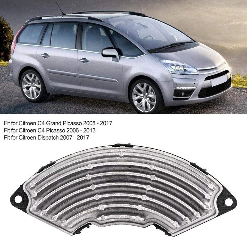 Résistance de moteur de ventilateur de chauffage, accessoire de résistance de moteur adapté pour Citroen C4 Grand Picasso 08-17 6441CE
