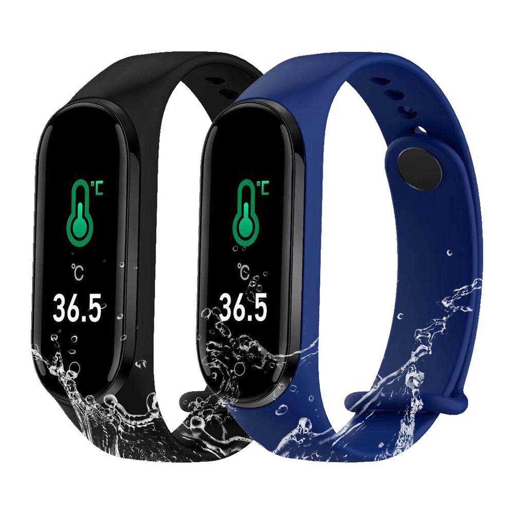 M4 Pro Smart Armband Thermometer IP68 Waterdicht Hartslag Bloeddruk Fitness Armband Horloges Voor Huawei Xiaomi Ios