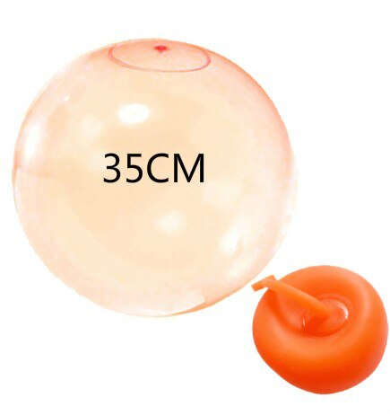 Magic Ball Bubble Giant Amazing Bubble Ball Blow Up Balloons Toy Fun Party Summer Game Bubble Ball Stress Ball Outdoor: 35CM orange