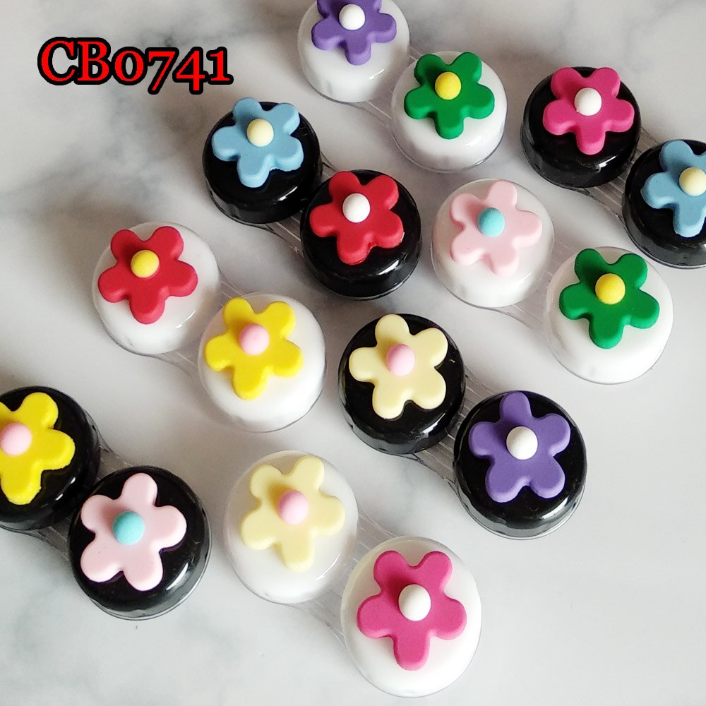 Galaxy Contact Lens Case Cute Milky Way Pocket Box Convenient Travel Box for Lenses Star Container CB0782: CB0741 random 1pc