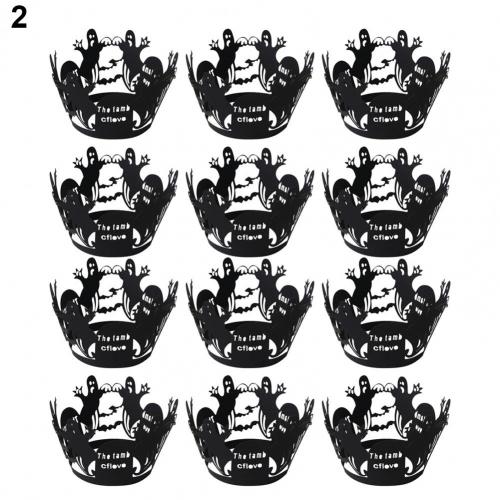 Cupcake Wraps Lightweight Cake Cups Wrappers Paper Fine Workmanship Practical Wide Application Halloween Cupcake Wraps: 2