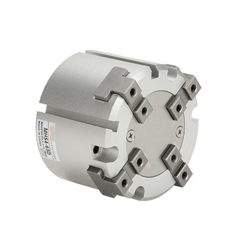 MHS2/MHS3/MHS4 Series 2/3/4 Finger Pneumatic Gripper SMC Replacement Double Action Rotating Cylinder 16D/20D/25D/32D/40D/50D