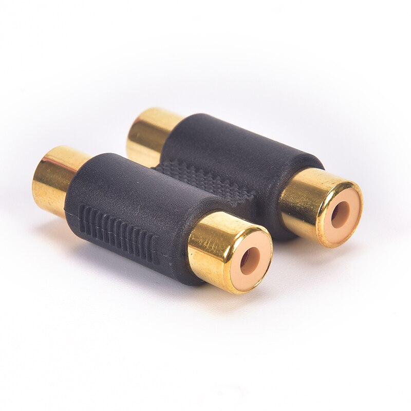 2 teste doppio doppio RCA femmina a connettore adattatore Phono connettore Video presa spina RCA Phono doppio accoppiatore Audio femmina