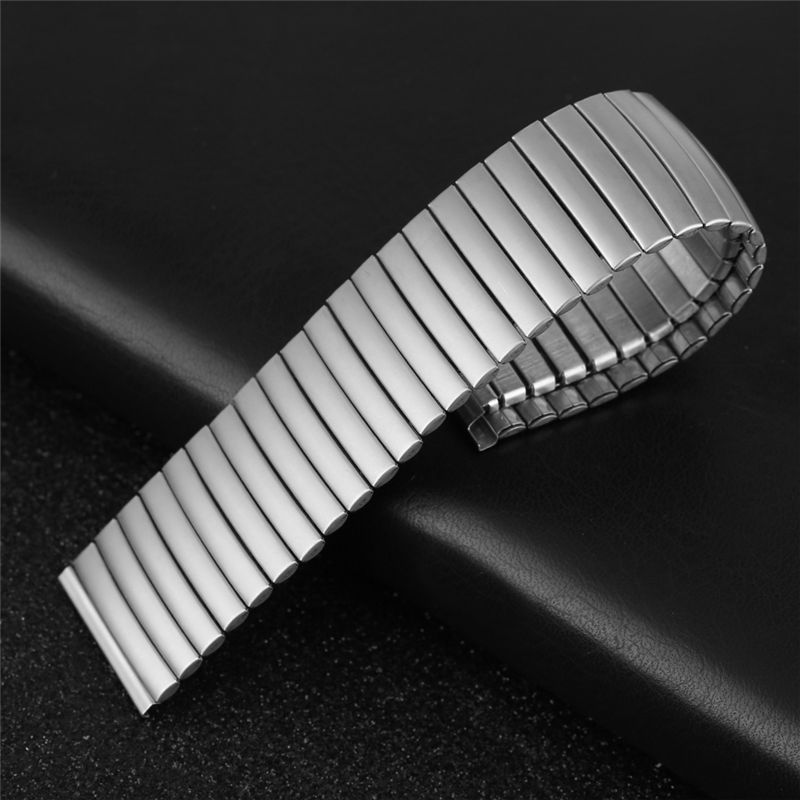 Rekbaar Lengte Horloge Band Geen Gesp Vervanging Roestvrijstalen Horloges Strap 20Mm 22Mm Matt Glossy Ремешок Для Часов