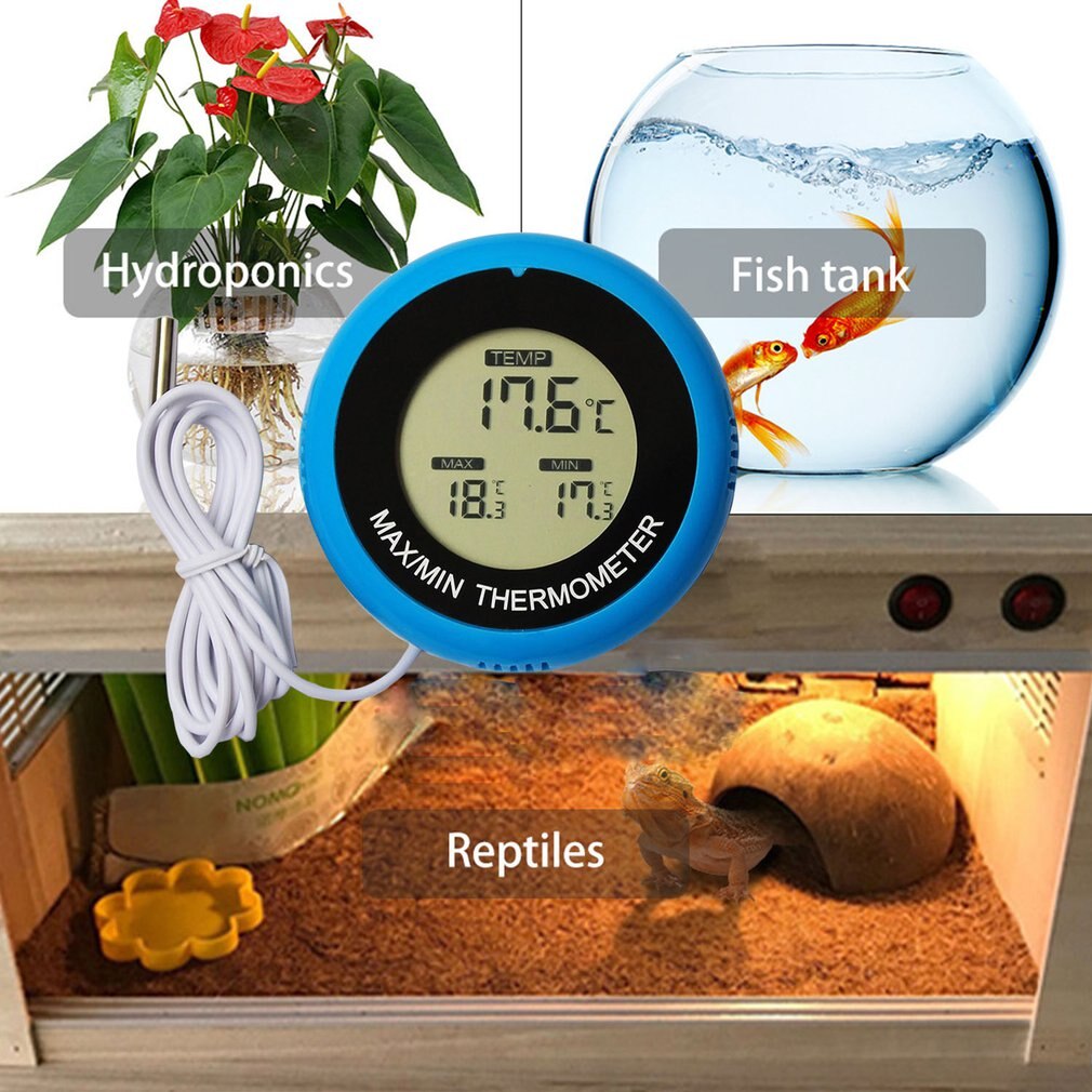 High Accuracy Digital Thermometer Waterproof Aquarium Thermometer Digital Display Sucker Electronic Thermometer