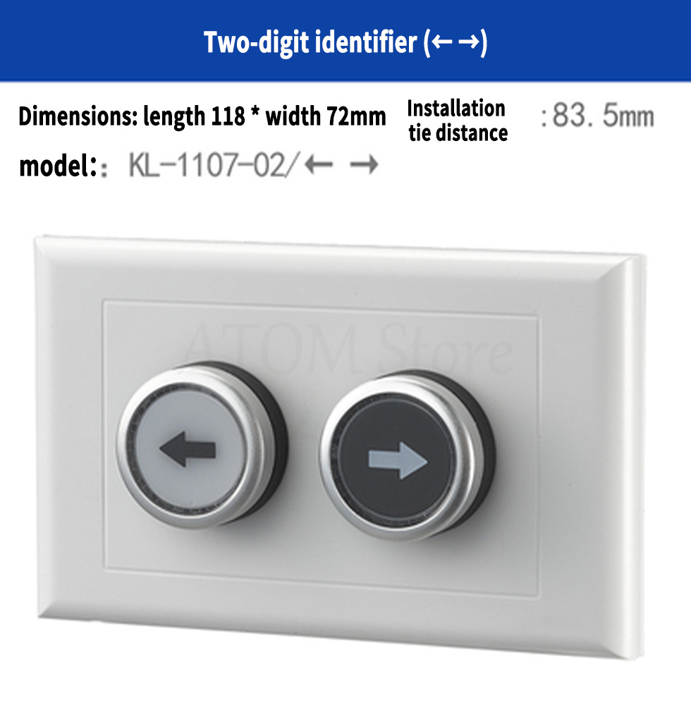 Concealed button switch control box industrial switch button with emergency stop indicator light start stop two position switch: Red