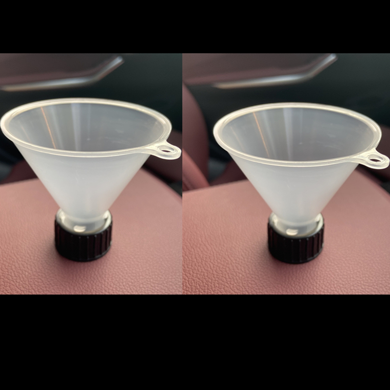 Lucullan 28MM Fill Threaded Funnel - Twist On Empty Spray Bottle Refill Liquid Oils Powders For Home Car Detailing: WHITE