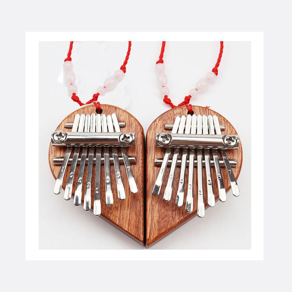 Mini Piano à doigts Kalimba 8 touches, fabrication soignée, de saint valentin