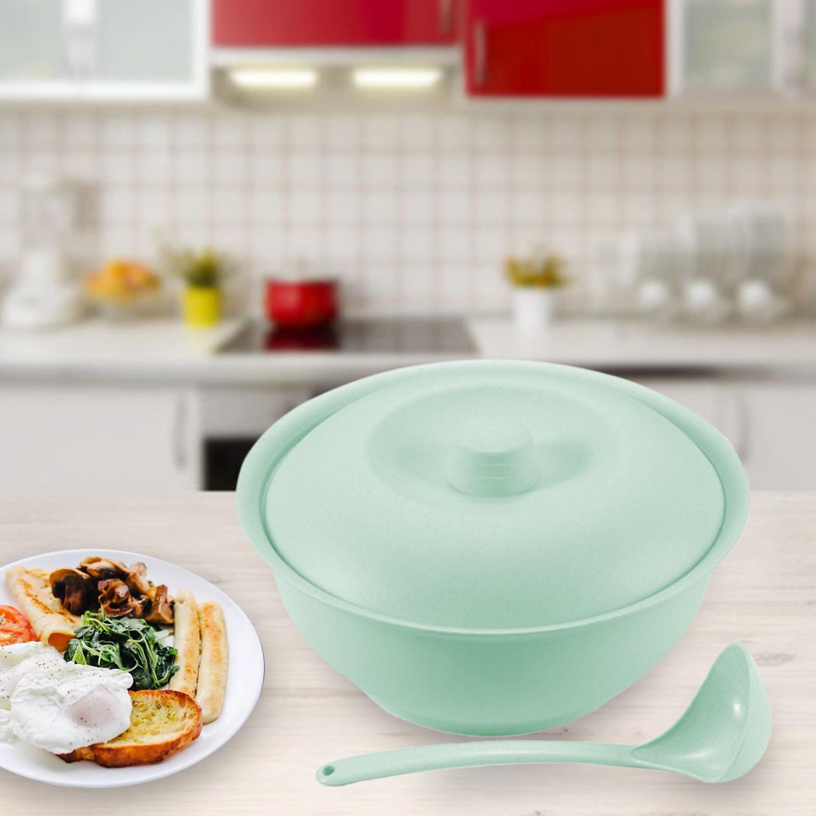 Cereal Bowls Set with Spoon Heat and Cold Resistant for Pasta Yogurt Cereal