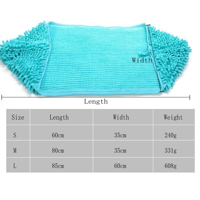 2021 nowy ręcznik dla psa 85*60CM duży rozmiar Super chłonny kot domowy do kąpania psa ręcznik do Golden Retriever dużych psów szlafrok artykuły dla zwierząt