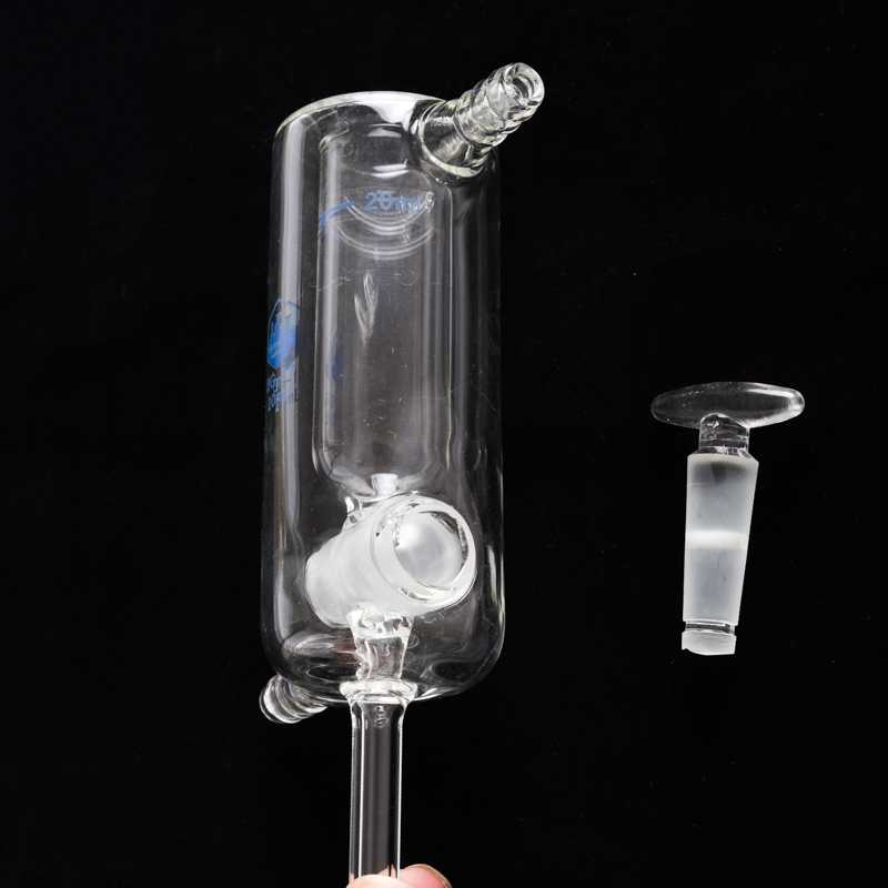 Vaso de doble camisa, 25ml, Reactor fotocatalítico de pistón de vidrio
