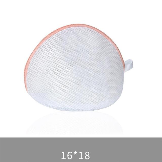 Fine Mesh Laundry Bag Zipper Mesh Wash Bags Washing Machine Bag For Underwear Bra Socks Dirty Clothes Organizer Laundry Basket: 18x16cm