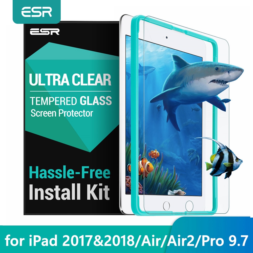 Esr Screen Protector Voor Ipad 9.7 Gehard Glas Film Voor Ipad Release/Voor Ipad Pro 9.7 inch Air2 Gratis Applicator