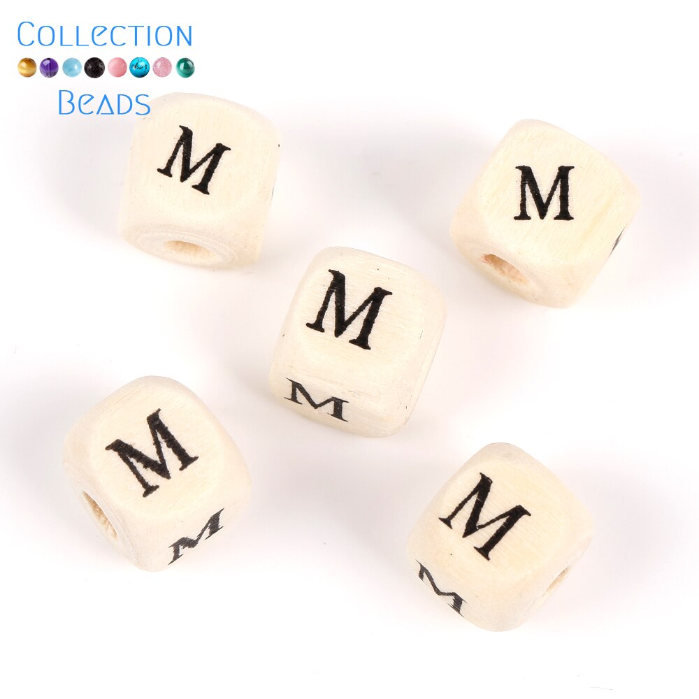 50-200 Uds. Cuentas de alfabeto con letras de madera mezcladas naturales, cuentas espaciadoras sueltas para pulsera DIY, fabricación de joyas, accesorios hechos a mano