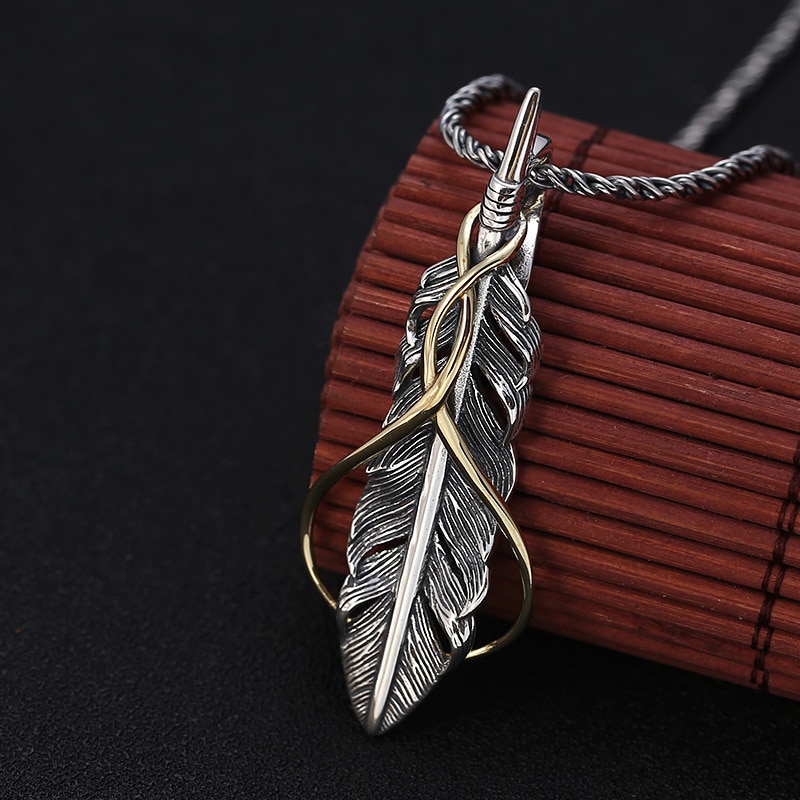 925 Sterling Zilver Veer Hanger Ketting - Dames Heren Retro Thaise Zilver Stijl