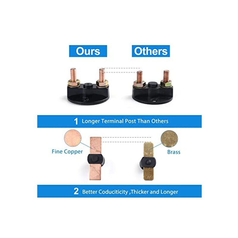 300A Battery Disconnect Switch Red Key Cut Off Battery Kill Switch Car Isolator Disconnector Power Switch Battery Master Switch