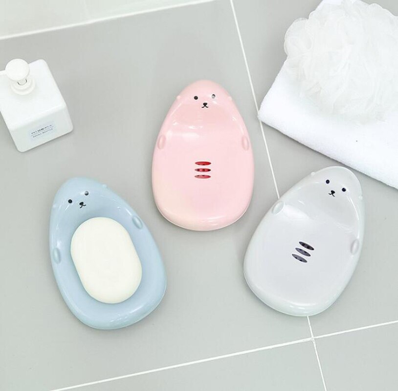 Słodki kreskówka kształt zwierząt mydelniczka odpływ łazienkowy mydelniczka dzieci zakochują się w kąpieli kuchnia akcesoria łazienkowe