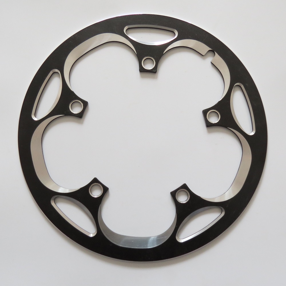 Truyou 130 bcd kjettingdeksel i aluminiumslegering 44t 46t 48t 50t 52t 53t 56t 58t 60t beskytt deksel sykkelkjedekjedehjulbeskyttelse: 130 bcd 53t