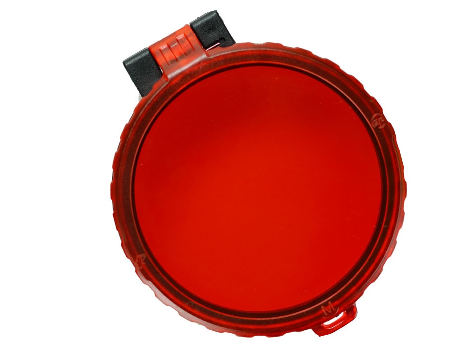 EAGTAC Rood Filter w/Flip Cover (plastic) voor T G S M Serie LED Zaklamp
