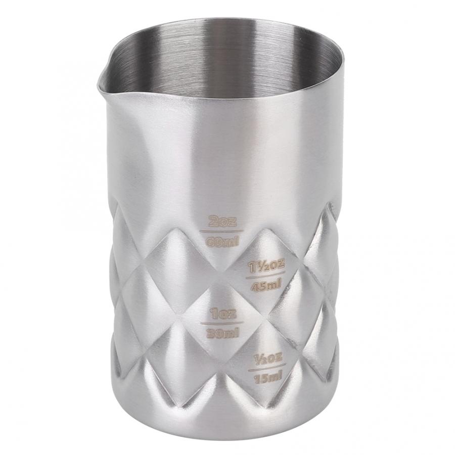 Friendly 50ml Stainless Steel Bar Coffe Milk Beer Cocktail Measuring Scale Cup Wine Tool Bartending Kit