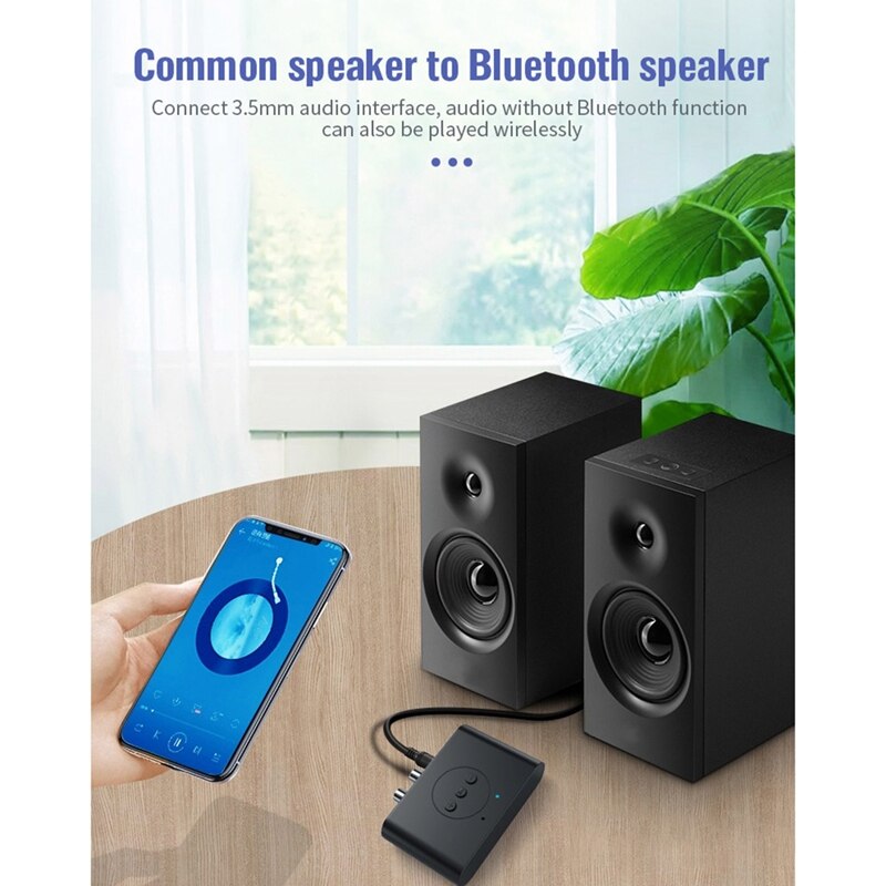 Bluetooth 5.0 Audio Receiver RCA 3.5Mm AUX Jack Stereo Music Wireless Adapter With Mic For Car Kit Speaker Amplifier