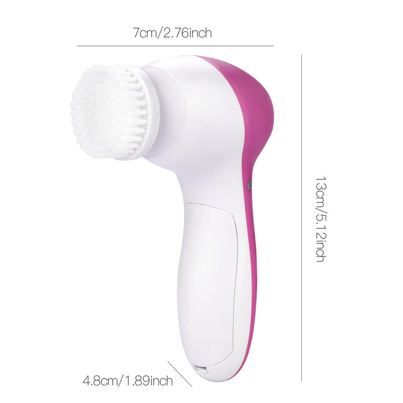 5 in 1 elektrisk ansigtsbørste maskine ansigtsmassager kropsrengøringsbørste ansigt porerens hudplejeværktøj skønhedsmassager