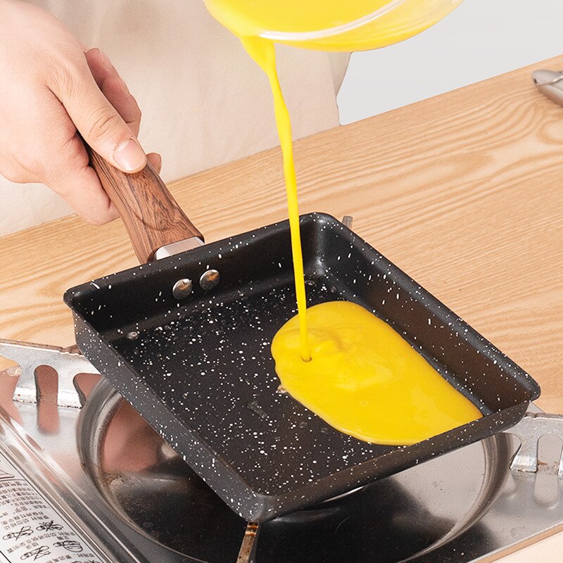 Japanse Omelet Pan Anti-aanbak Pan Vierkante Ei Koekenpan Voor Pannenkoeken Ontbijt Kookgerei Koken Tool