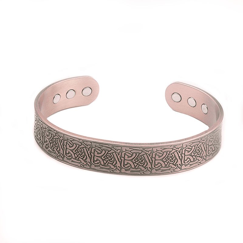 Jewelry Health Care Anti Arthritis Rheumatism Pain Relief Bio Magnetic Copper Bracelets Bangles For Women: LZ6255-Rost Gold