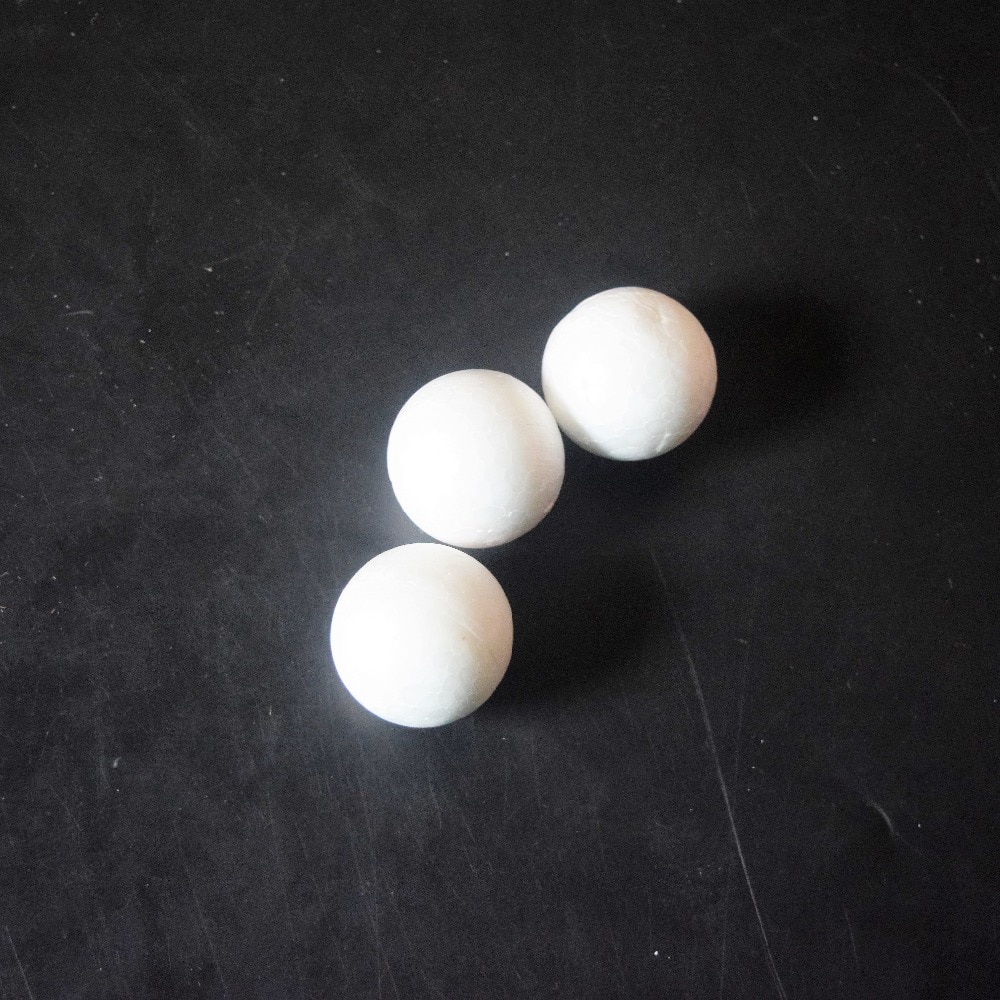 20pcs/bag Dia1-4cm Modelling Polystyrene Styrofoam Foam Ball White Craft Balls For DIY Christmas Party Decoration Supplies