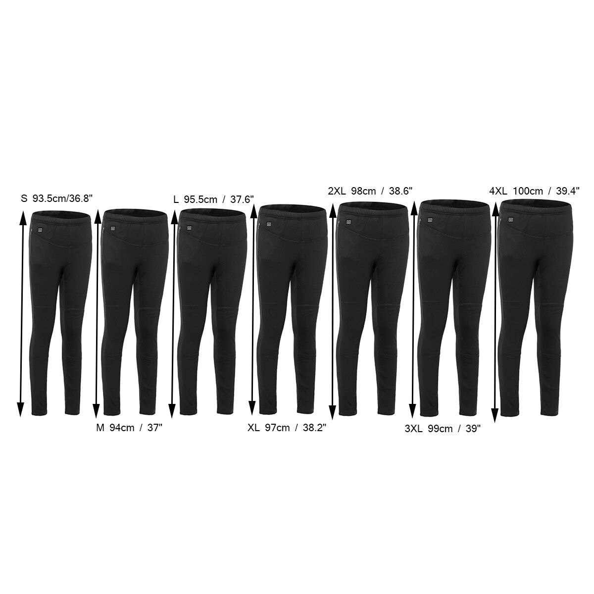 25/35/45 °c warme broek elektrisch verwarmd usb-stroombasis katoen verstelbare warmte-isolerende elastische broek legging winter voor wandelen