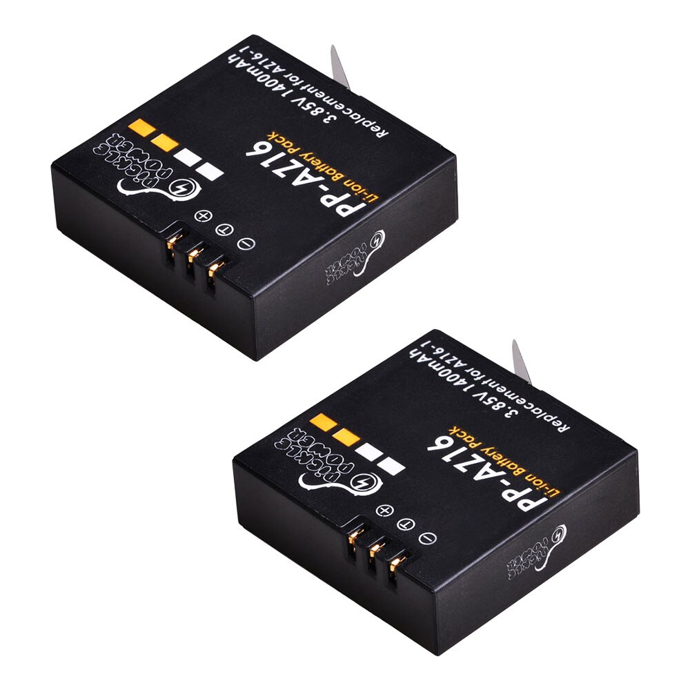 Für Original Xiaomi Yi II yi 4k 4k Batterie AZ16-1 AZ16-2 Batterie + LED Dual Charger für Xiaoyi yi Lite YI 360 VR Action Kamera.: 2 Battery