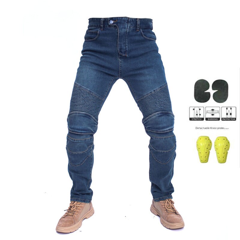 Pantalones de Moto para hombre, pantalones de Moto, pantalones de Motocross con protección: A / M