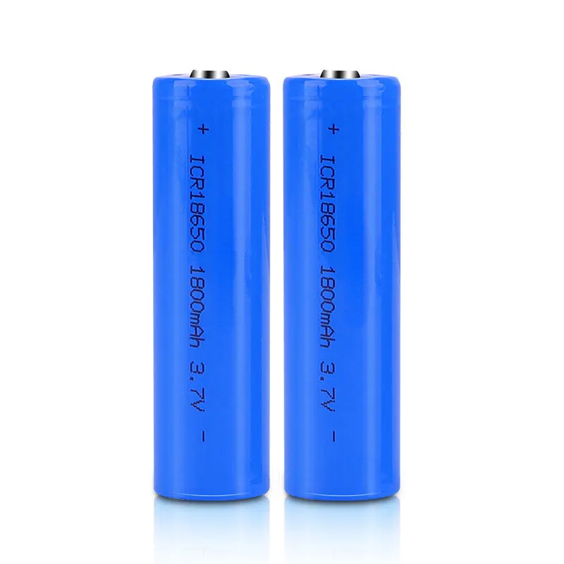 2PCS 18650 3.7V Rechargeable Battery 1200mah 1500mah 2000mah 2200mah 2600mah 3400mah Pointed Lithium Battery for flashlights
