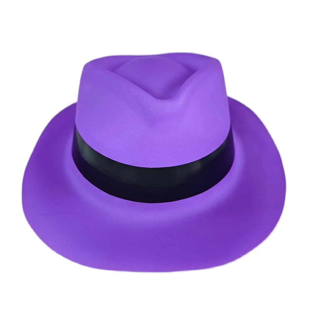 Décorations de fête à lumière UV, chapeau formel de réaction à lumière noire, gants fluorescents, lunettes en paille néon, fournitures de fête: Fluorescence Jaune