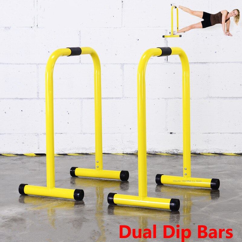 Selfree Dual Dip Bars for Strength Workouts, Exercise Workout Rack Dip Stands Parallette Bars Equipment, Single Parallel Bars