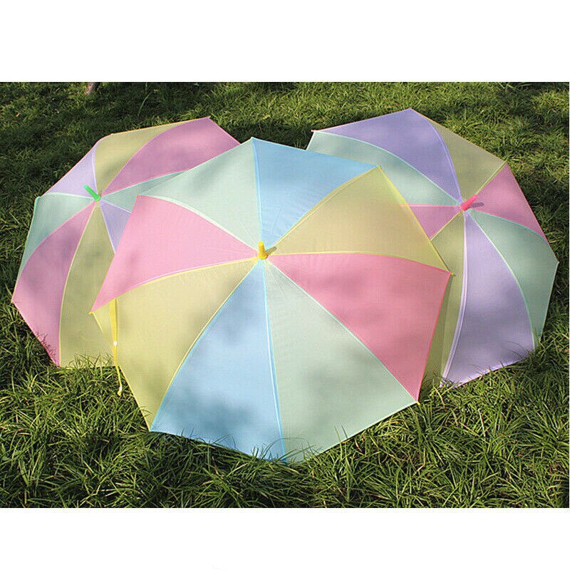 Coloré Transparent automatique pluie parapluie dôme fête de mariage faveur étanche joli point clair/arc-en-ciel parapluie couleur aléatoire