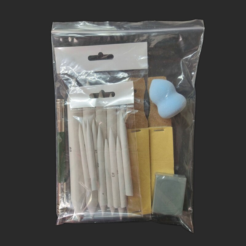 25pcs/set Art Sets Art Painting Sandpaper Block For Pencil Sharpening Sketch Sandpaper Pencil Pointer Drawing Tool School Sets: Default Title