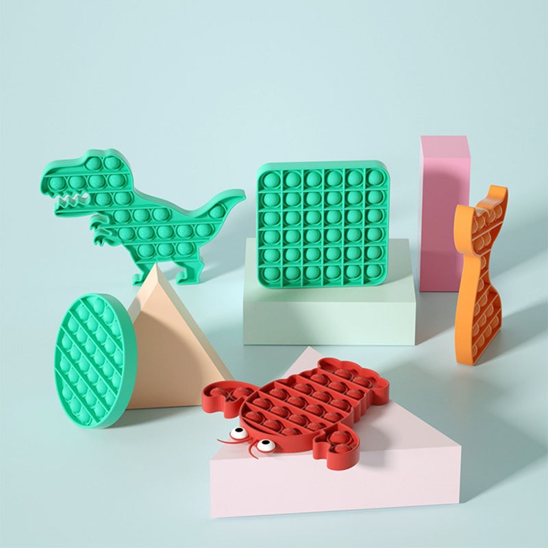Push Blase Zappeln Sensorischen Pop-Es Silikon Squeeze Autismus Spezielle Bedürfnisse Stressabbau Tier Multicolor Erwachsene Kinder Spielzeug